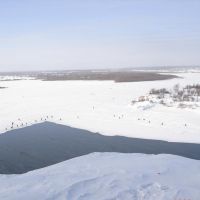 Вид зимой, на реку Ока..., Павлово