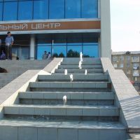 Фонтан на лестнице ДК Россия, Махачкала