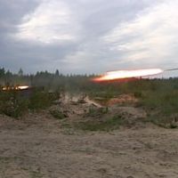 GRAD - Bu-Bum..Combined-arms night-time training. Russia.Mulino. 2009, Верхний Ландех