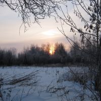 зимний закат, Гаврилов Посад