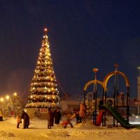 Новогодняя ёлка на Центральной площади., Шуя