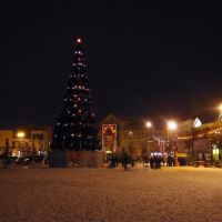 Центральная площадь, Вечер 31 декабря., Шуя