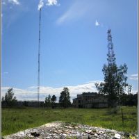 Основание рухнувшей радиомачты.  The Base  of the Fallen Radio Mast., Ангарск