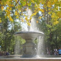 фонтан,горожане,осень., Ангарск