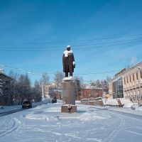 Lenin in Bodaybo. Сold weather, however., Бодайбо
