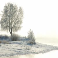 Ангара, зима, туман 2007г, Иркутск