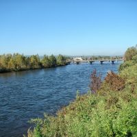 Нижнеудинск. Вид на мост с правого берега Уды, Нижнеудинск