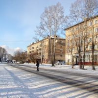 Улица Гоголя в начале зимы., Нижнеудинск