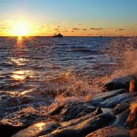 Солнце красит - нежным цветом (морской канал), Балтийск