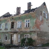 Гвардейск. Дом, пострадавший от пожара, Гвардейск