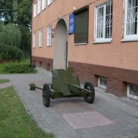 Гурьевск. Пушка "Сорокопятка" у Музея, Гурьевск
