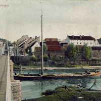 Мост через р.Преголя (до 1930г), Знаменск