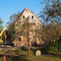 Восстановление католического храма (вид с тыльной стороны), Знаменск