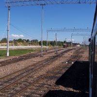 Train Berlin - Kaliningrad between Braniewo (PL) and Mamonovo (RUS), Мамоново