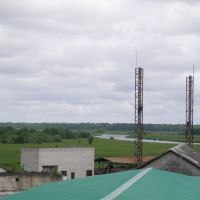 Вид с крыши здания ПРКК, Полесск