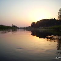 Закат на реке Западная Двина, Западная Двина