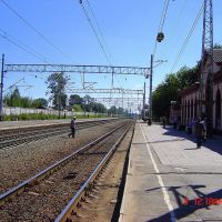 lichoslavl . rautatieasema. railway station .08.2007. näky moskovaan suuntaan., Лихославль