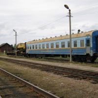 Восстановительный поезд на ст.Сандово. Тверская обл., Сандово