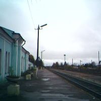 Перрон вокзала в Торопце, Торопец
