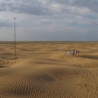 Sand dunes near Naryn-Khuduk (Chapchachi), Комсомольский
