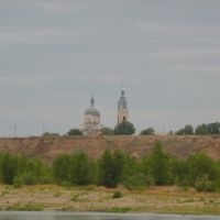 Вид на церковь с Волги, Юста