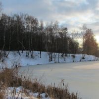 Белоусовский пруд зимой 2012г., Белоусово