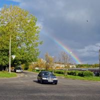 Городской пейзаж с радугой, Обнинск Городской пейзаж с радугой, Обнинск