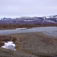 Река Плотникова в начале мая, Большерецк