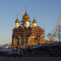 Peninsula Kamchatka.Temple of the Sacred Trinity. Evening light., Петропавловск-Камчатский