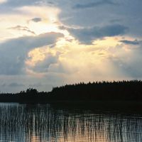 Закат #5. Озеро Коппалоярви., Муезерский