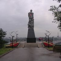Кемерово. Статуя о погибших шахтерах., Кемерово