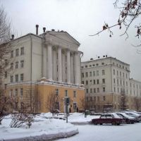 Novokuznetsk / Новокузнецк Городская клиническая больница №1 (Терапевтический корпус) построен в 1957 г., Новокузнецк