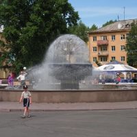 фонтан на площади, Осинники