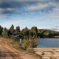 Озеро на вьезде в Котчиху, Боровой