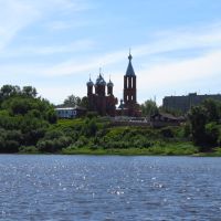 Всехсвятская церковь, вид от реки, Кирово-Чепецк
