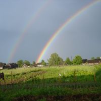 The Oparino Rainbow. Радуга летом в Опарино, Опарино