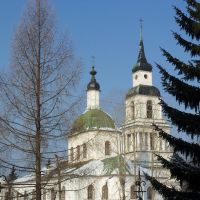 Вид от Екатерининской церкви на Благовещенскую и Спасскую, Слободской
