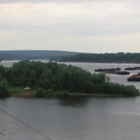 Вид на р.Вятка и ж/д мост в Вятских Полянах, Вятские Поляны
