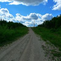 Дорога вдоль газопровода :: Road along a gas pipeline, Водный