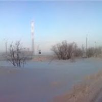 Панорама. Зима. Минус 41 градус Цельсия., Усинск