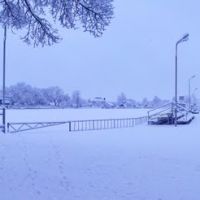 Стадион в снегу...Stadium in the snow..., Красноармейская