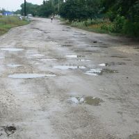 ул. Привокзальная после дождя, Приморско-Ахтарск