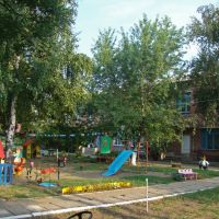 Игровая площадка детского сада. - Playground of the kindergarten., Тимашевск