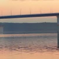 Panorama. Bridge over the Angara. 30.09.11, was commissioned. Мост через Ангару. сдан в эксплуатацию 30.09.11г., Абакан