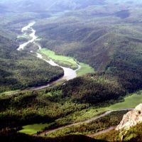 tributary of the Yenisei south of Krasnoyarsk, Балахта
