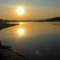 Утро раннее на озере., Емельяново