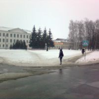 School no.2, Lenin square, Central park, Пристень