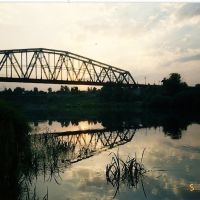 Жд мост на закате, Данхов