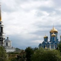 Купола монастыря в Задонске, Задонск