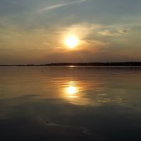 Закат на р. Волга / Sunset on the river Volga, Козьмодемьянск